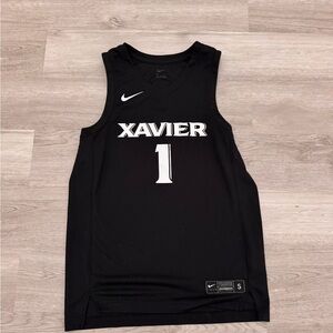 Xavier Musketeers Jersey Mens Small Black Nike Team Dri Fit Basketball NCAA #1